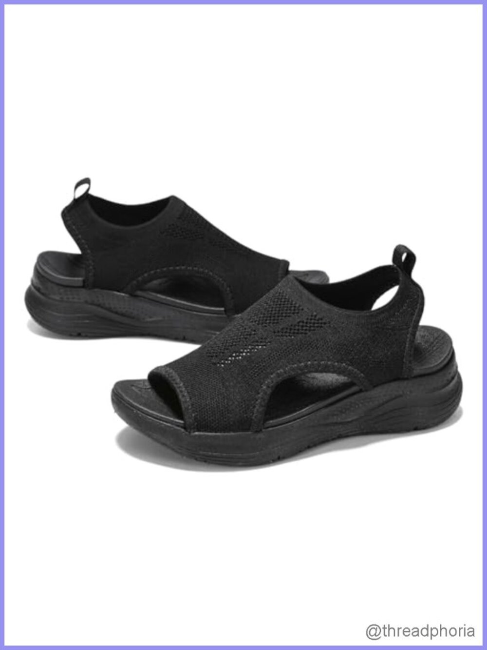 Women's Orthopedic Athletic Sport Sandals Arch Support Slip On 2 Inch Heel